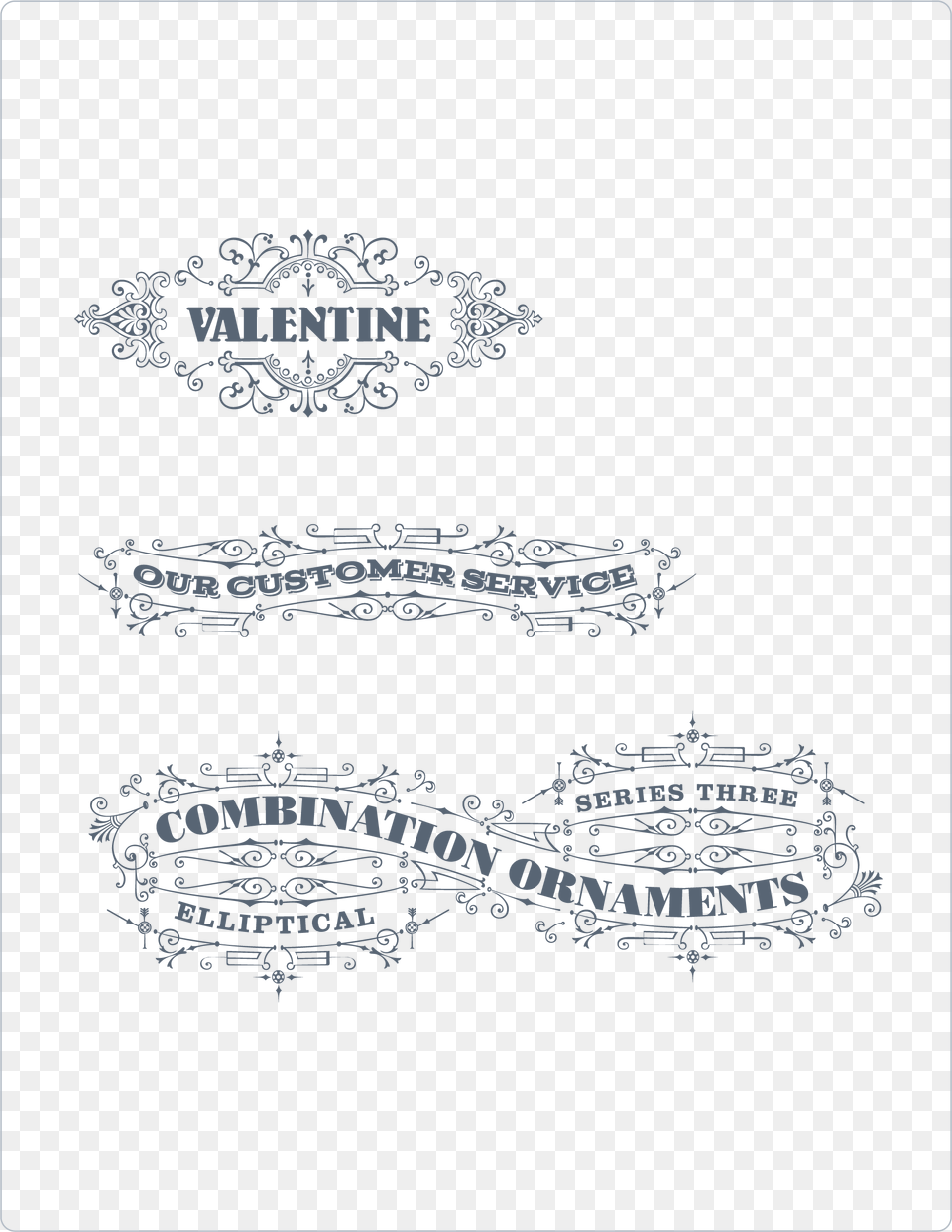 Preview All The Vector Ornaments Included Traced By Paper, Blackboard, Logo, Text Free Png Download