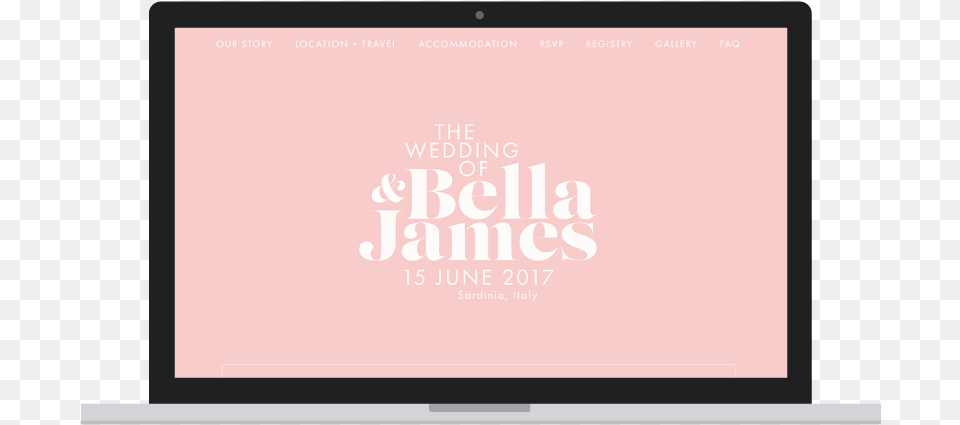 Preview Of Wedding Website Design To Help Plan Wedding, Electronics, Screen, Computer, White Board Free Png Download