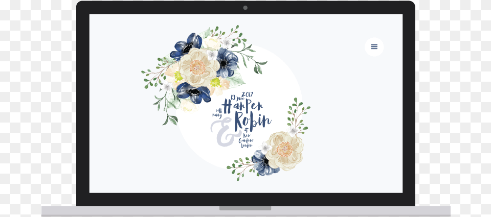 Preview Of Wedding Website Design To Help Plan Wedding Indigo Blau U Karte, White Board, Produce, Fruit, Food Free Transparent Png