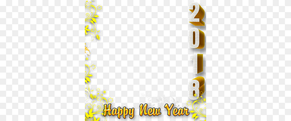 Preview Overlay Happy New Year 2018 Frame, Art, Graphics, Text, Number Free Transparent Png