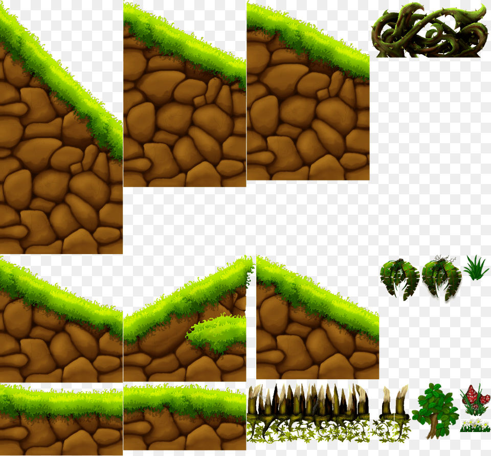 Preview Sprite Plataforma, Moss, Plant, Art, Collage Png Image