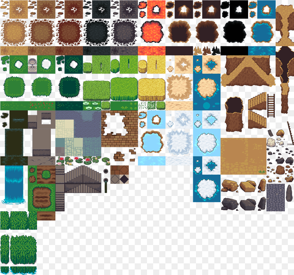 Preview Video Game Tile Set, Art, Collage, Pattern Png