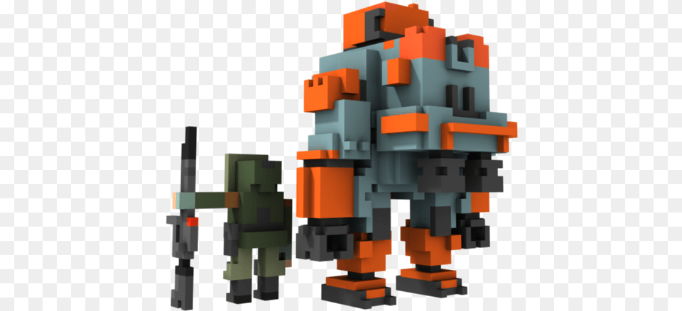 Preview Voxel Mech, Toy, Robot Png