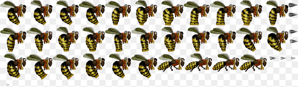 Preview Wasp Sprite, Animal, Bee, Insect, Invertebrate Png Image