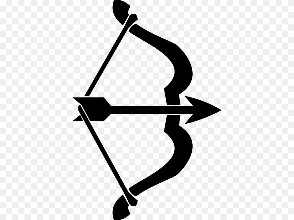 Previous Bow And Arrow Svg, Gray Free Transparent Png