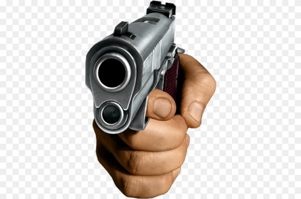 Previous Hand Holding Gun Meme, Firearm, Handgun, Weapon Free Png