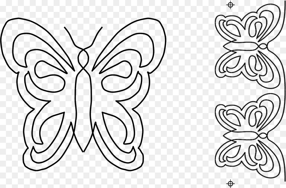 Previous Productnext Product Keepsakequilting Butterfly Motif Border Stencil, Lace Png Image