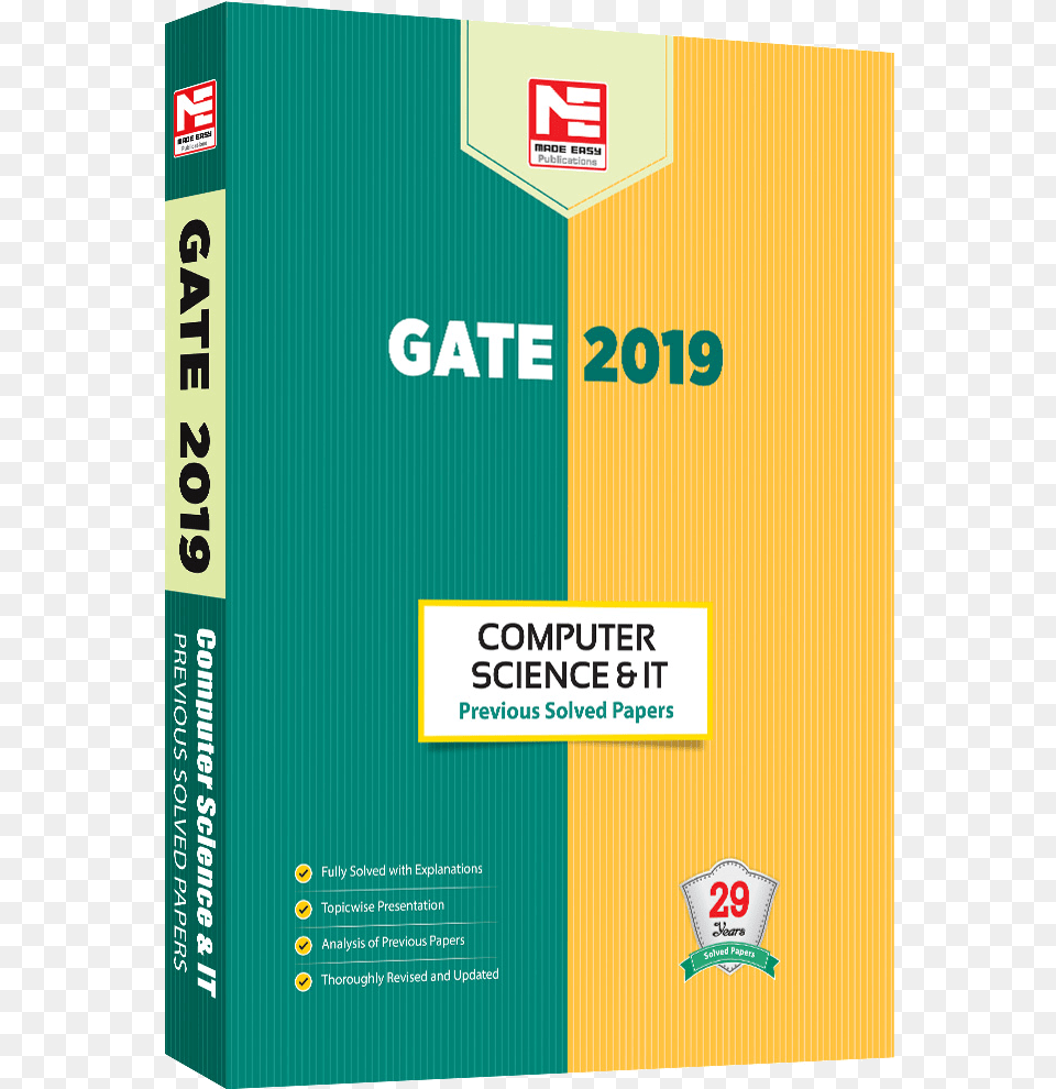 Previous Years Solved Papers Mechanical Gate Book Made Easy 2019, Advertisement, Poster, Publication Png Image