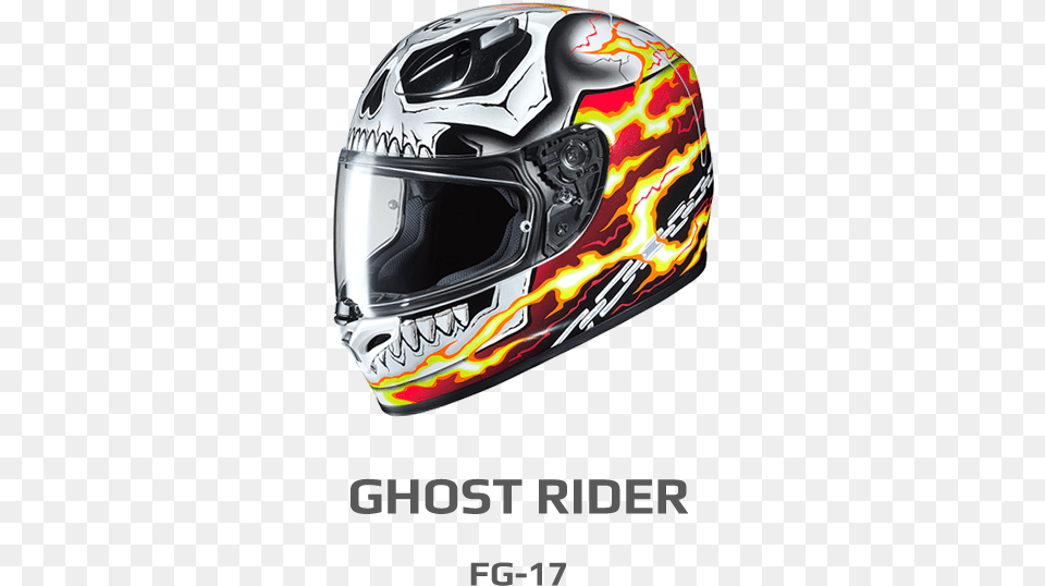 Previousnext Hjc Marvel Ghost Rider, Crash Helmet, Helmet, Clothing, Hardhat Free Png