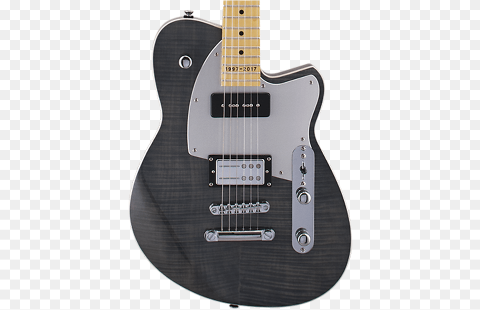 Price Drop Reverend Double Agent Og 20th Anniversary Black Flame, Electric Guitar, Guitar, Musical Instrument Png Image