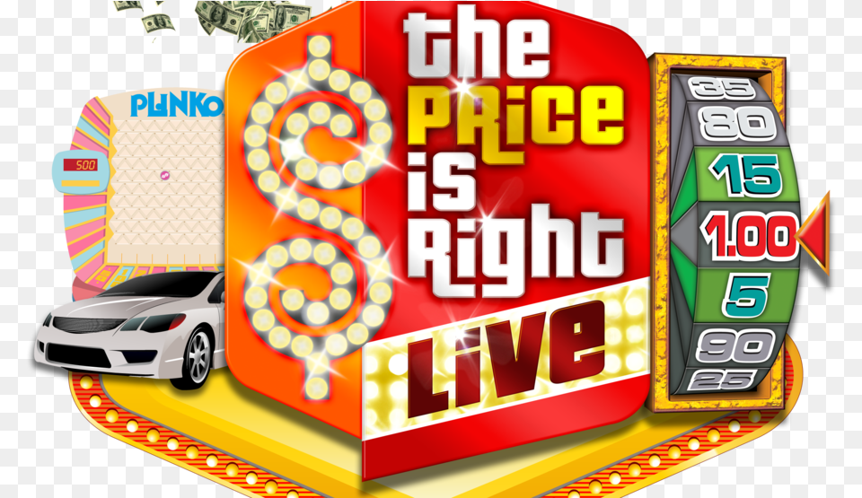 Price Is Right Live Price Is Right Live Logo, Car, Transportation, Vehicle, Dynamite Free Png