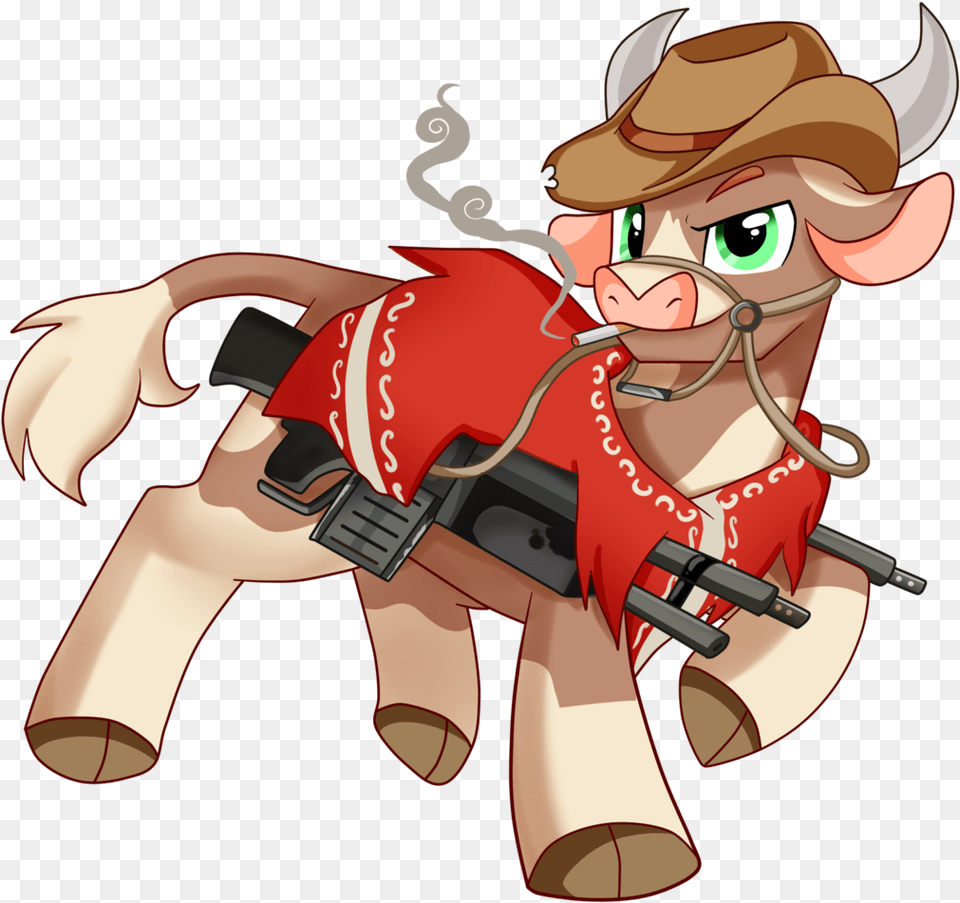 Pridark Battle Saddle Bull Cigarette Clothes Commission Cartoon, Baby, Person, Face, Head Free Png Download