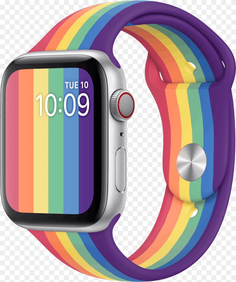 Pride 2020 Apple Watch Face Gay Pride Apple Watch Band, Wristwatch, Arm, Body Part, Person Free Transparent Png