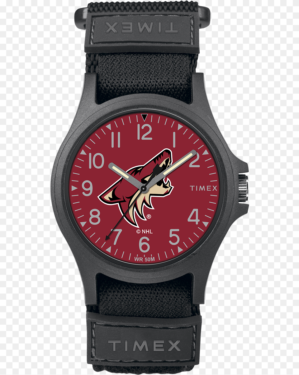 Pride Arizona Coyotes Large Timex Expedition Indiglo Black, Arm, Body Part, Person, Wristwatch Free Png Download