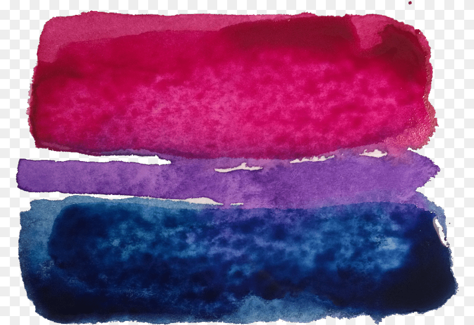 Pride Bi Bisexual Pink Blue Purple Lgbt Watercolor Paint, Velvet, Home Decor, Clothing, Fleece Free Transparent Png