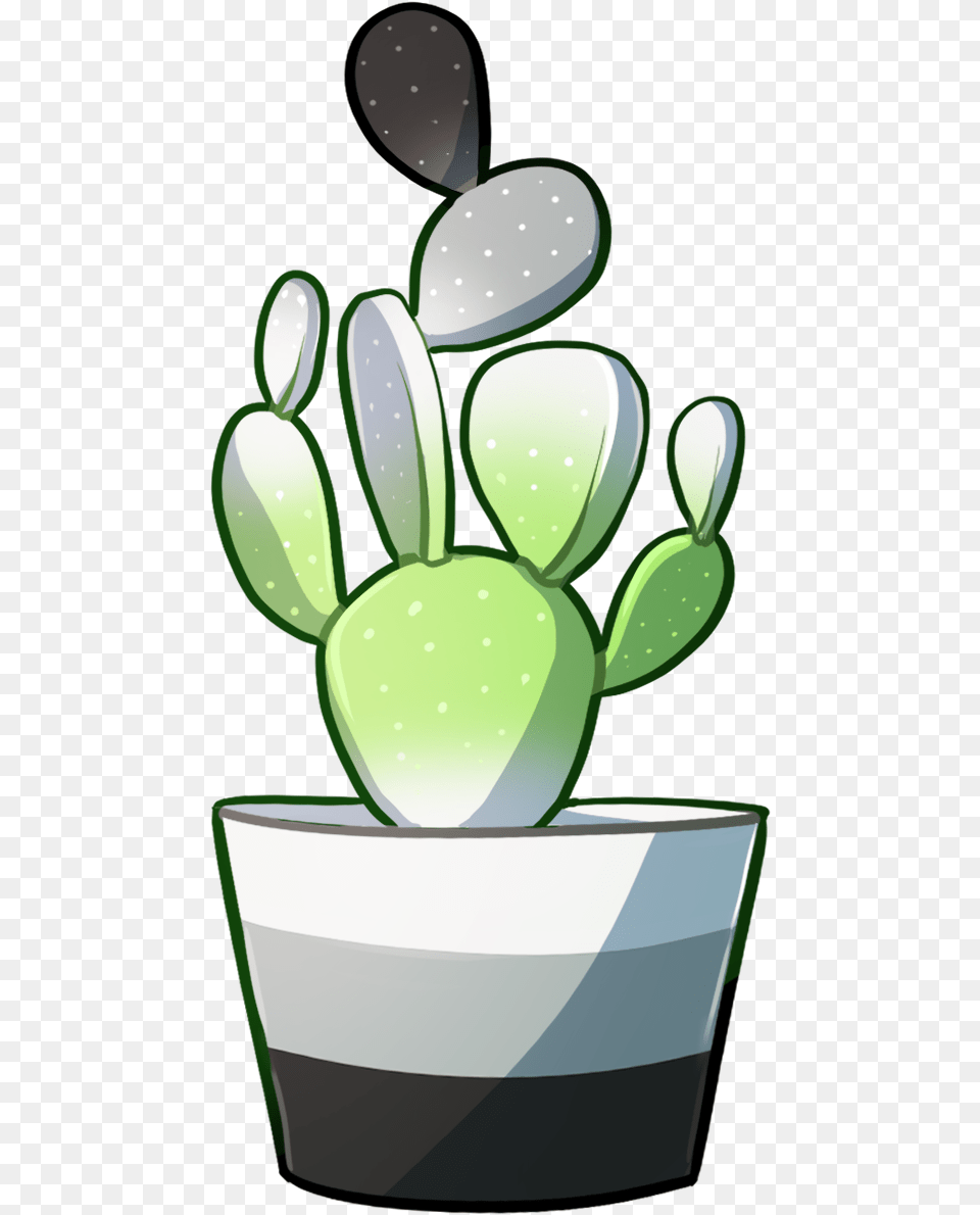 Pride Cacti Stickers Available Tumblr Stickers Genderqueer, Plant, Potted Plant, Green, Jar Png