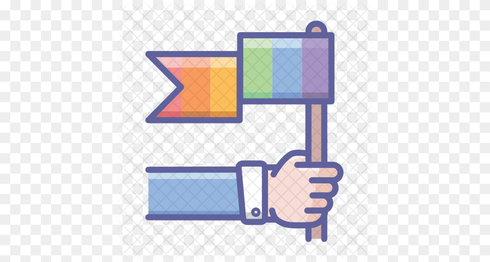 Pride Flag Icon Illustration Png Image