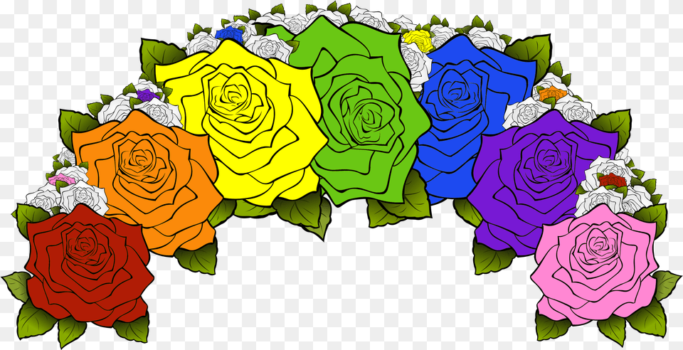 Pride Flower Crowns Alachua County Library District Transparent Rose Flower Crown, Art, Graphics, Pattern, Plant Png