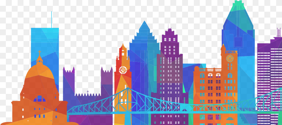 Pride In Places Right City Illustration, Urban, Metropolis, Tower, Spire Free Png Download