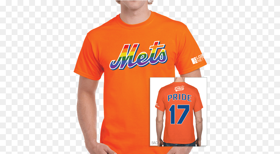 Pride Logos And Uniforms Of The New York Mets, Clothing, Shirt, T-shirt, Adult Free Png