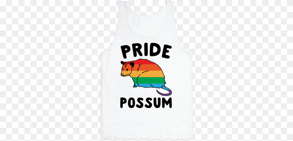 Pride Possum Tank Top Top, Clothing, Tank Top, Person Free Png Download