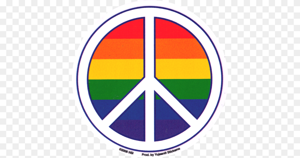 Pride Rainbow Peace Sign Pride Peace Sign, Road Sign, Symbol Free Png