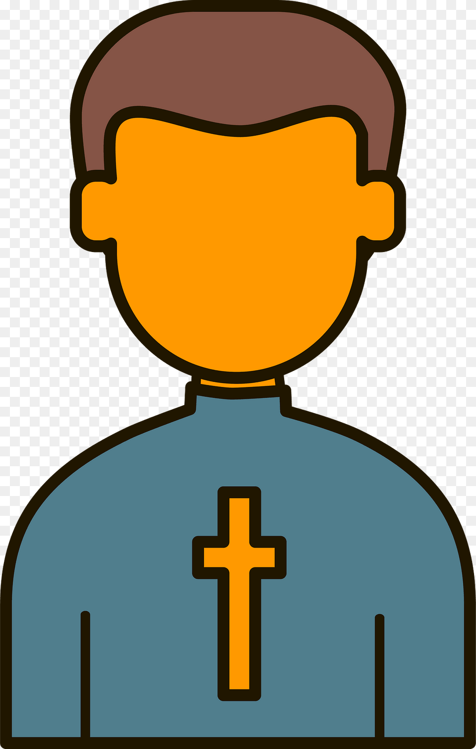 Priest Clipart, Cross, Symbol Free Png