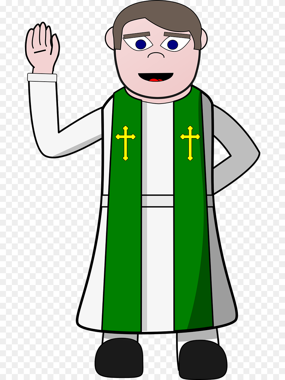Priest Clipart, Clothing, Scarf, Stole, Baby Free Png Download