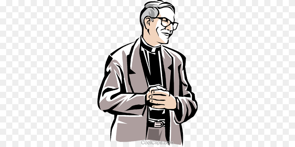 Priest Royalty Vector Clip Art Illustration, Clothing, Coat, Adult, Photography Free Png