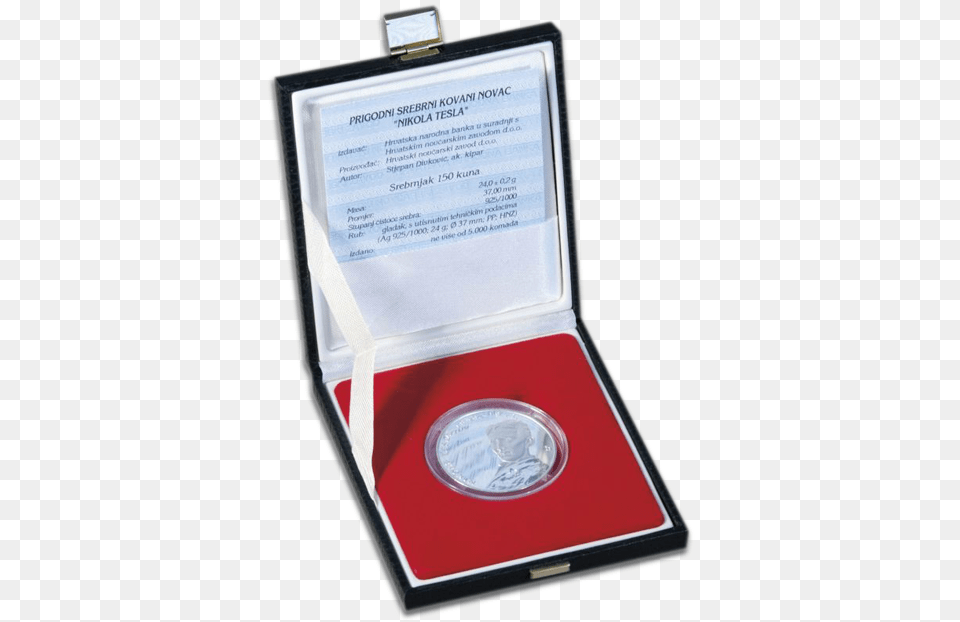 Prigodni Srebrni Kovani Novac Nikola Tesla Moete Silver Medal Free Png Download