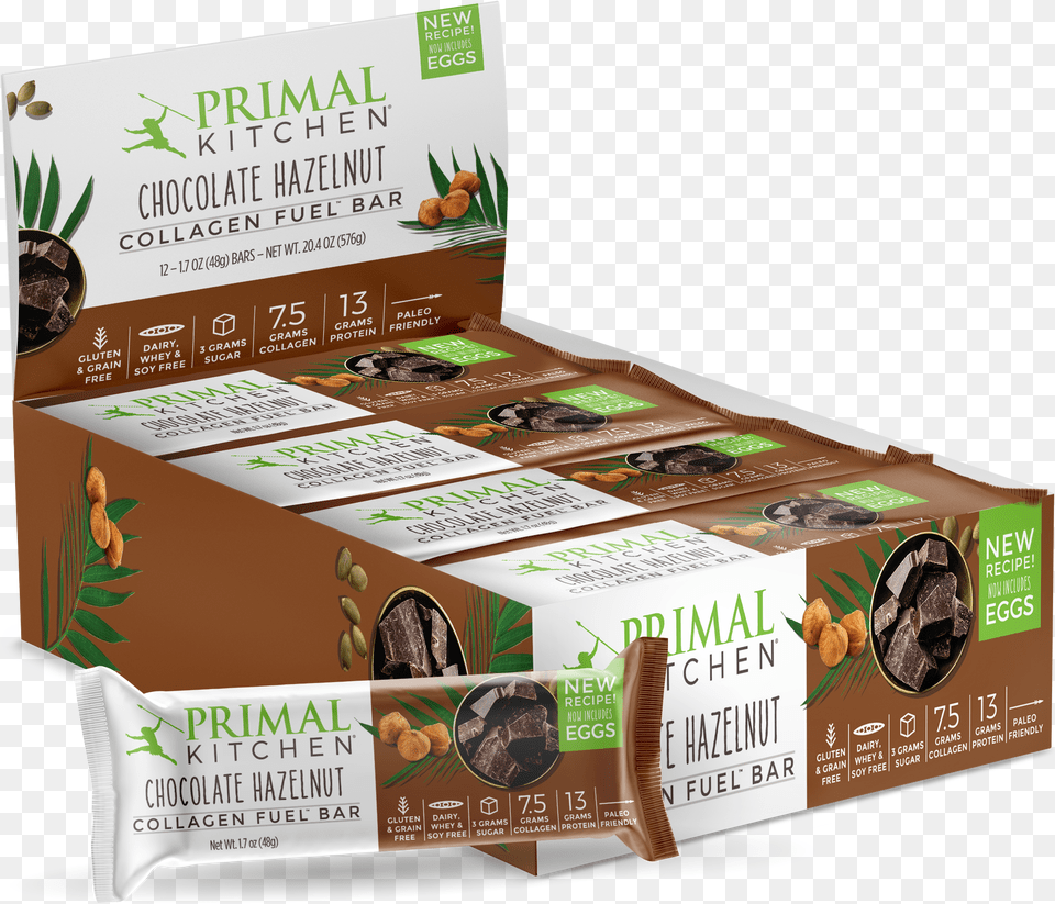 Primal Kitchen Chocolate Hazelnut Bars, Advertisement, Herbal, Herbs, Plant Free Png