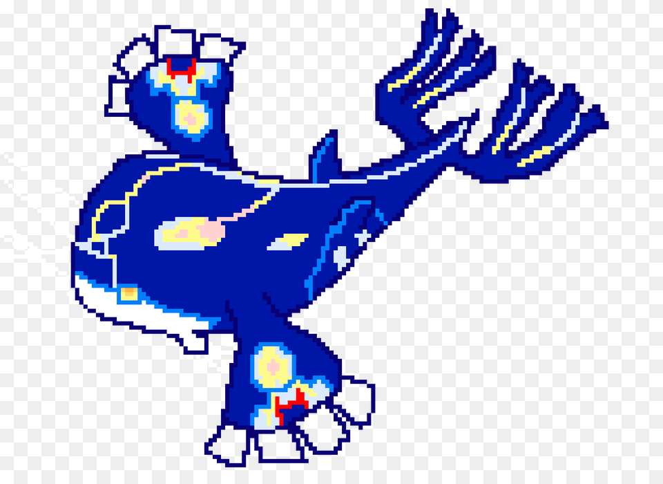 Primal Kyogre Pixel Art Maker, Animal, Bird, Jay, Baby Free Png Download