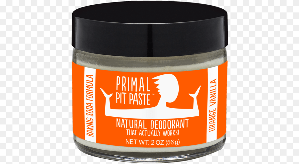 Primal Pit Paste Natural Deodorant Orange Creamsicle, Bottle, Alcohol, Beer, Beverage Free Png Download
