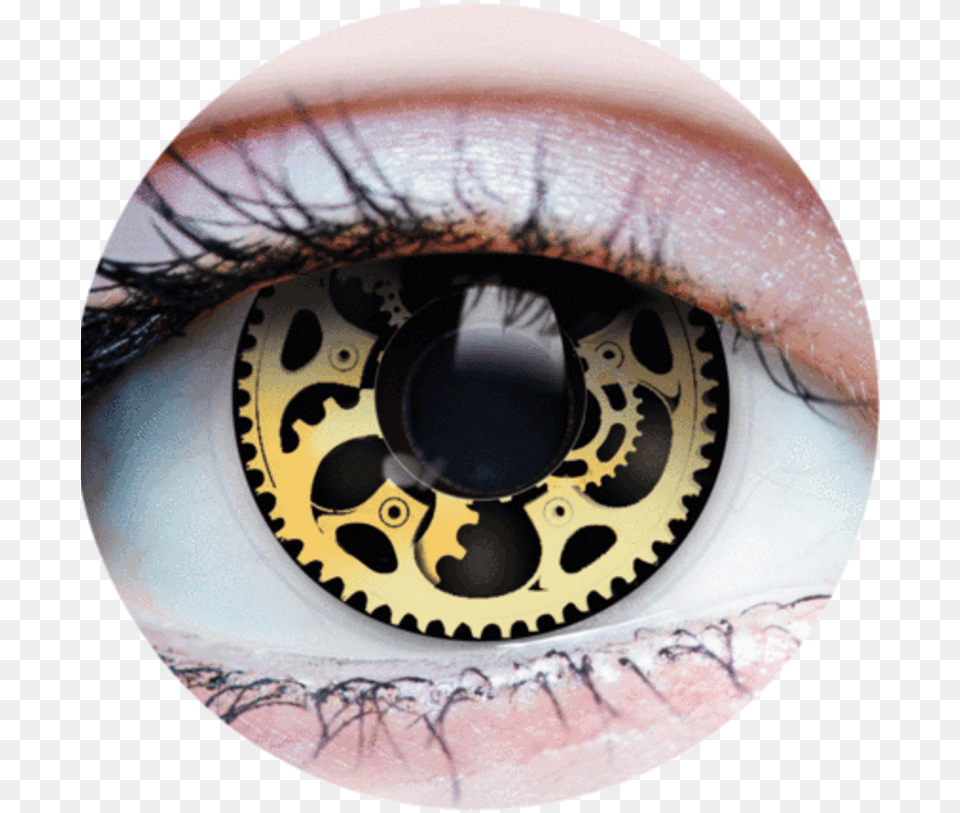 Primal Steampunk Gear Colored Contacts, Contact Lens Free Transparent Png
