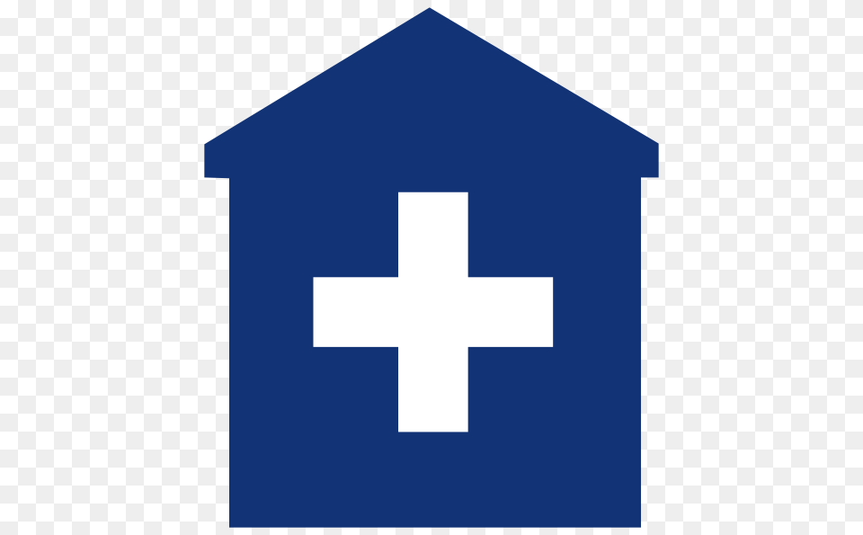 Primary Care Medical Home Blue Hospital Doctor Clip Art, Cross, Symbol, Outdoors Free Png Download