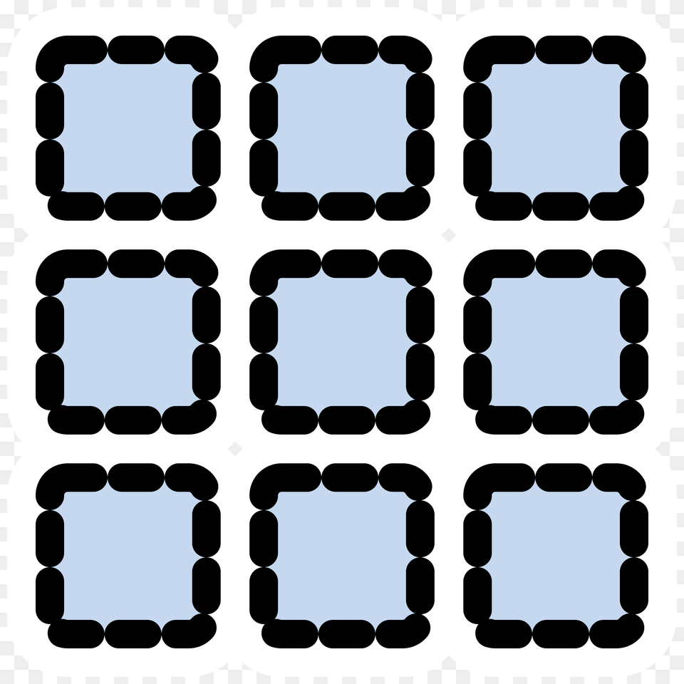 Primary Math Matrix Icons, Pattern Free Png Download