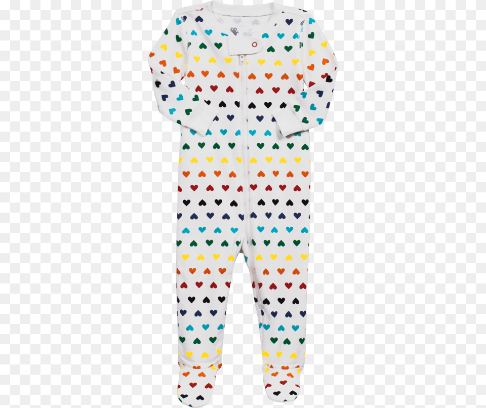 Primary Rainbow Heart Footie Pajamas 20 These Unisex, Clothing, Person Free Png