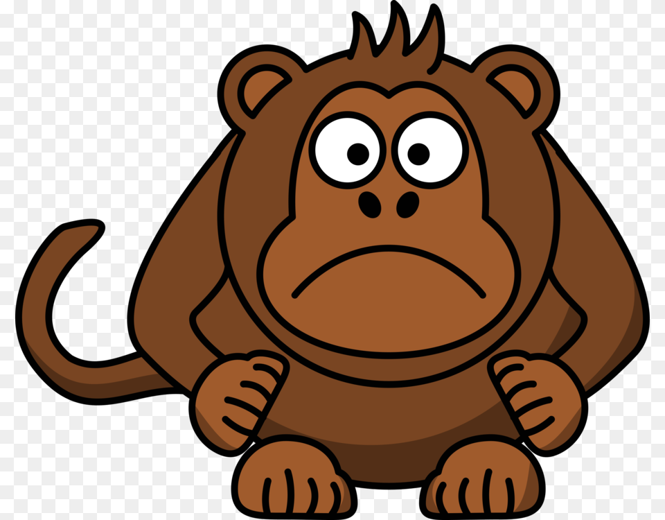 Primate Ape Cartoon Monkey Drawing, Baby, Person, Animal, Wildlife Free Transparent Png