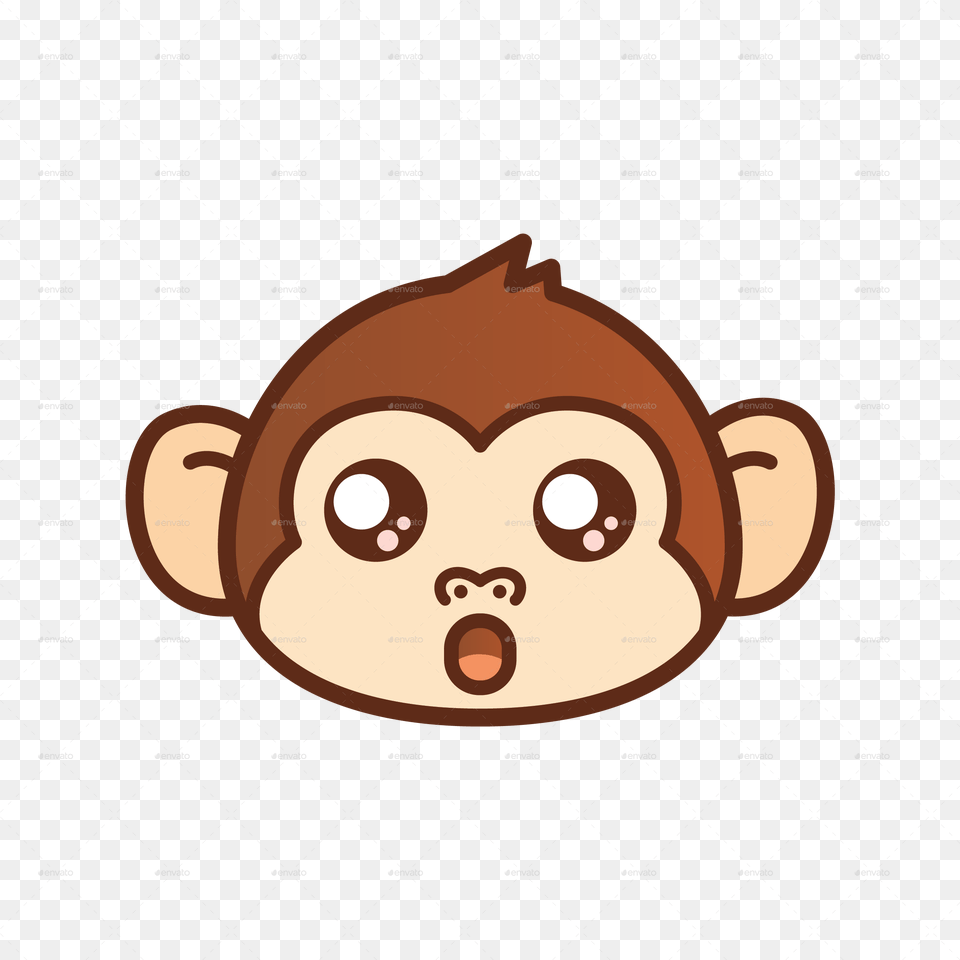 Primate Cute Monkey Cartoon Face, Head, Person, Photography, Portrait Png