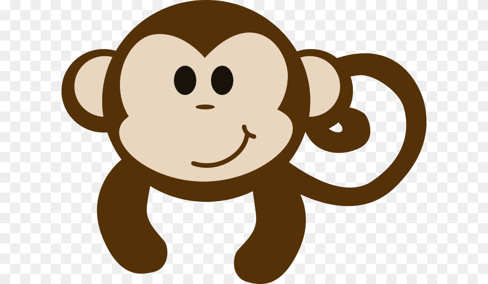 Primate Mammal Animal Clip Art Baby Monkey Clipart, Plush, Toy, Bear, Wildlife Free Png Download