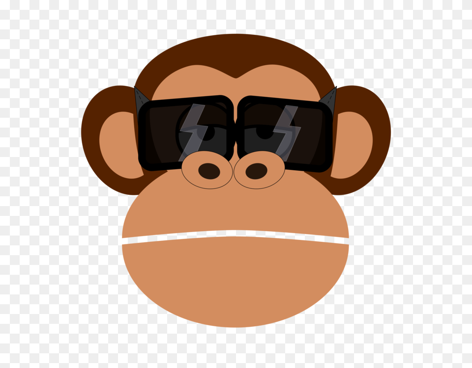 Primate Monkey Ape Computer Icons Gorilla, Accessories, Sunglasses, Person, Animal Free Transparent Png