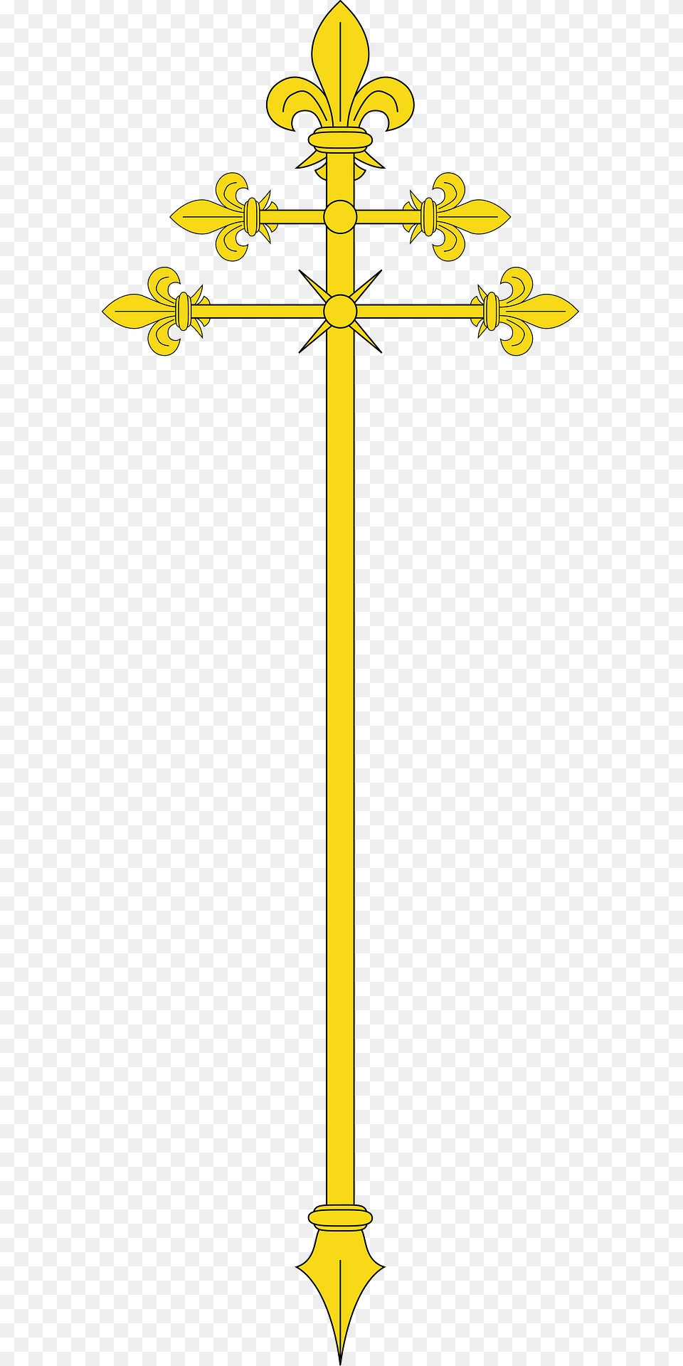 Primatial Cross Clipart, Symbol, Utility Pole Free Png