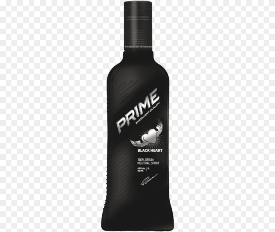 Prime Black Heart Fixed, Bottle, Alcohol, Beverage, Liquor Png Image