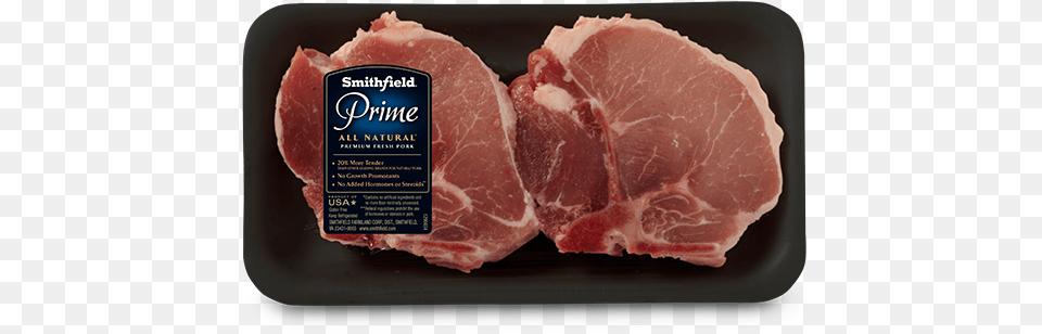 Prime Bone In Thick Cut Pork Chop Smithfield Prime Boneless Loin Chops, Food, Meat, Ham Png
