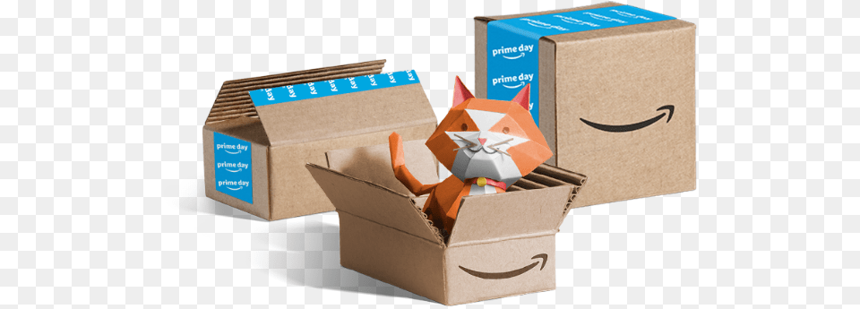 Prime Delivery Prime Day Papercraft, Box, Cardboard, Carton, Package Png Image
