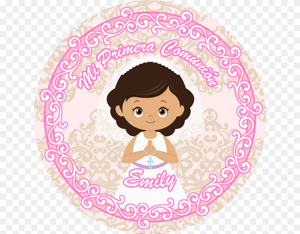 Primera Comunion Badge First Communion, Home Decor, Baby, Pattern, Person Free Png