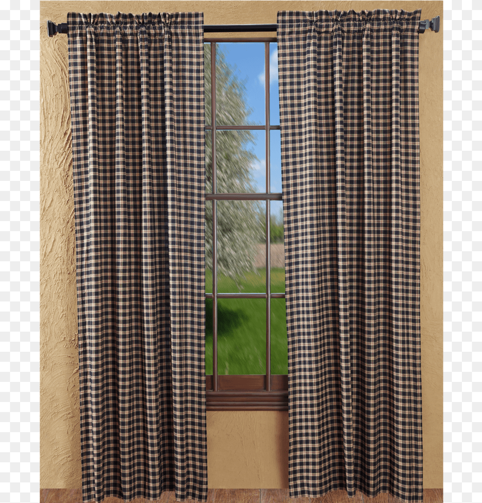 Primitive Curtains Bingham Star Plaid Dpanels 84, Texture, Curtain, Home Decor, Window Free Png Download