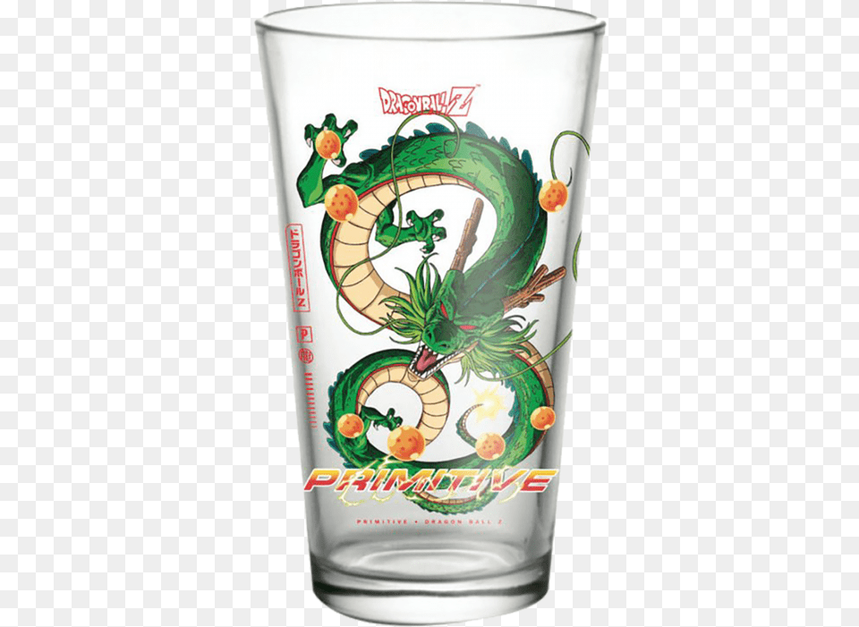 Primitive Dbz Shenron Pint Glass Dragon Ball Dragon, Cup, Alcohol, Beer, Beverage Free Png Download