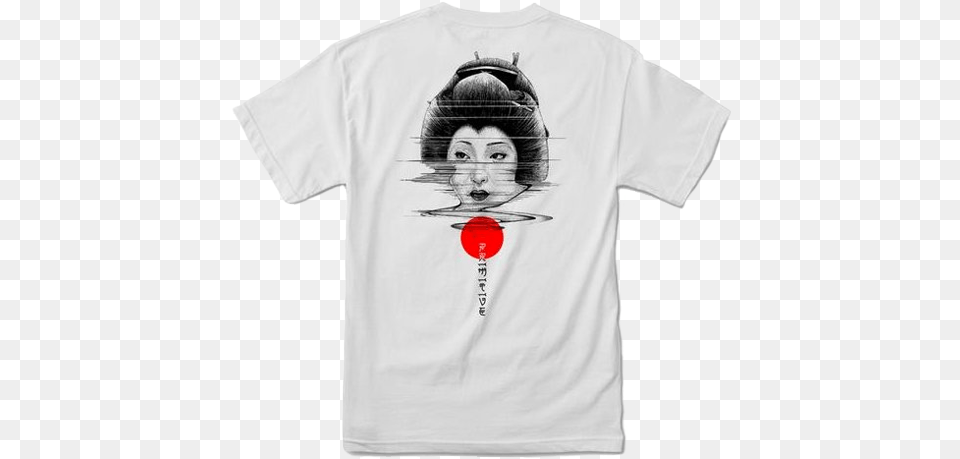 Primitive Geisha Mens T Shirt White Geisha, Clothing, T-shirt, Face, Head Free Transparent Png