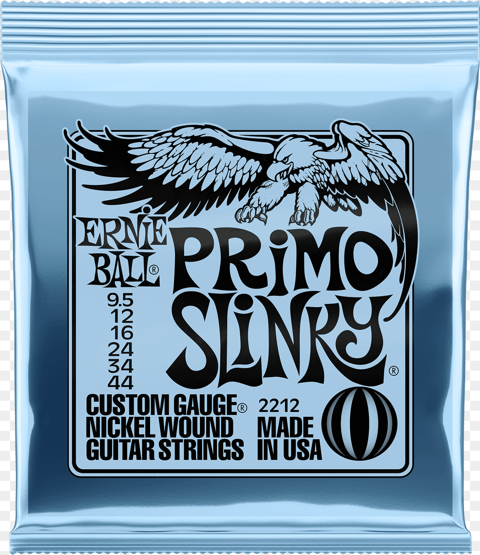 Primo Slinky Nickel Wound Electric Guitar Strings Ernie Ball Primo Slinky, Advertisement, Poster, Animal, Bird Free Png